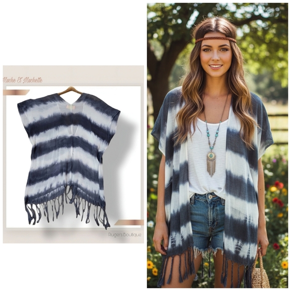 Muche Et Muchette Tops - 🌿Muche Et Muchette Women's Boho Fringe Coverup